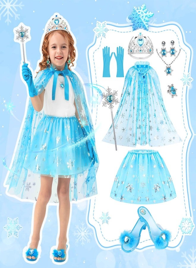 DISHIO Princess Dress Up Shoes Jewelry Boutique Girls Dress Up Shoes for Pretend Play Clothes Accessories with Theme Costumes for Toddler Little Girls Age 3 4 5 6 Birthday Gifts - Image 3